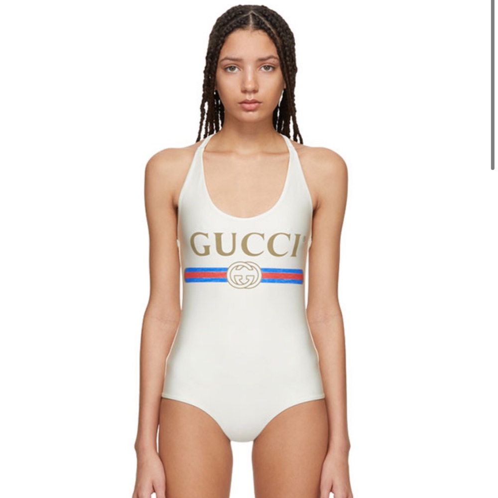 Gucci Swimsuit sparkling with logo